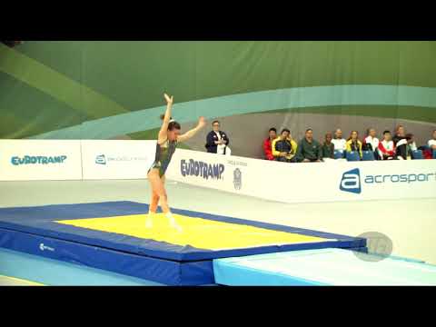 KRASNOKUTCKAIA Elena (RUS) - 2018 Trampoline Worlds, St. Petersburg (RUS) - Qualif Tumbling R1