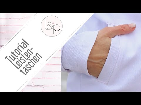 Nähanleitung Leistentaschen - zusätzliche Taschen in ein Kleidungsstück einnähen