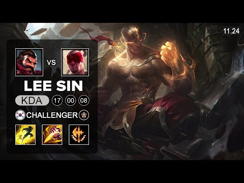 Lee Sin Jungle vs Graves - KR Challenger - PreSeason 12 Patch 11.24