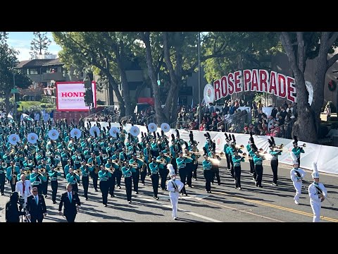 Santiago High School Sharks Marching Band - 2024 Rose Parade