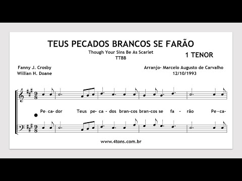 TTBB 0027 1T TEUS PECADOS BRANCOS SE FARÃO 1 TENOR MIDI
