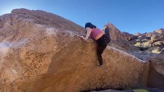 Video thumbnail de Son of Claudius Rufus, V5 (direct). Happy Boulders