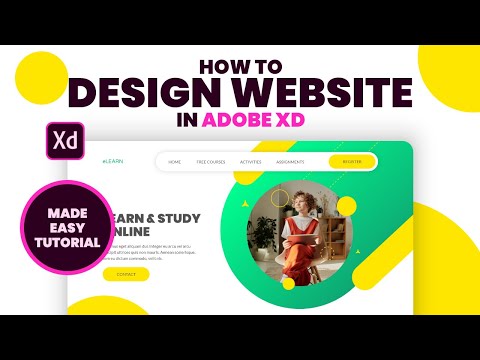 How to design a website in Adobe XD - Web Design Essentials - Tutorial