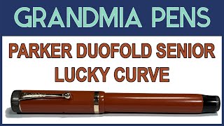 PARKER DUOFOLD SENIOR LUCKY CURVE FOUNTAIN PEN