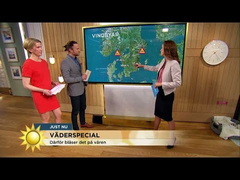 Väderspecial - Därför blåser det på våren - Nyhetsmorgon (TV4)