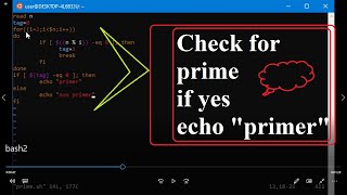 Check for Prime number ||Bash Programming Linux || Shell Scripting