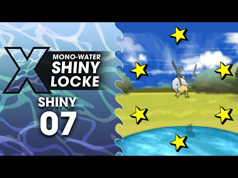 Pokémon X MonoWater ShinyLocke - SHINY #07 SHINY BARBOACH 30 FISHING ENCOUNTERS