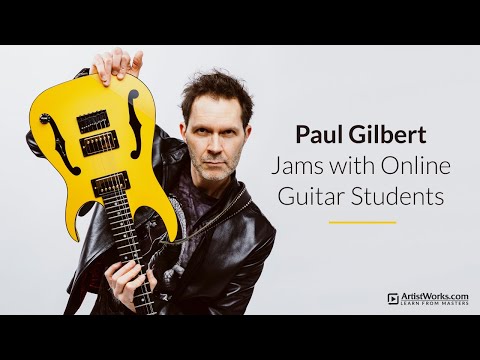 Paul Gilbert Jams with Online Guitar Students