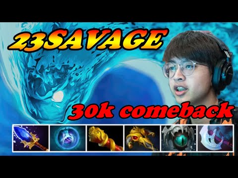 23Savage Morphling insane 30k comeback vs Medusa WIndranger | 7.33d Immortal Best Ranked Gameplay
