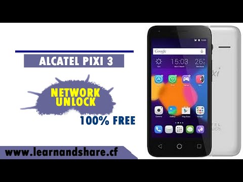 ALCATEL ONE TOUCH PIXI 3(4) / OT-4013 NETWORK UNLOCK WITHOUT BOX IN 1 MINUTE