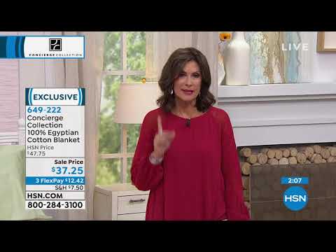 Concierge Collection 100% Egyptian Cotton Blanket