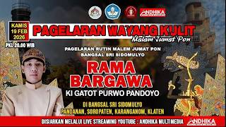 Download lagu LIVE🔴WAYANG KULIT LAKON RAMA BARGAWA || DALANG KI GATOT PURWO PANDOYO || PANDANAN-SOROPATEN-KLATEN mp3