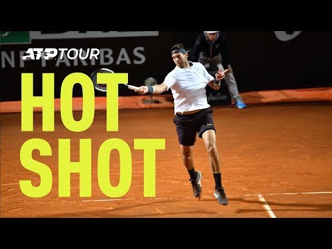 Hot Shot: Delpo Demolishes Down The Line | Rome 2019