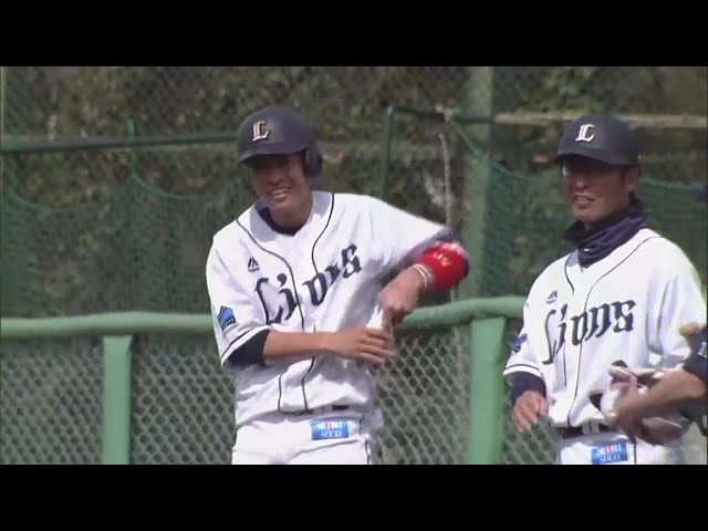 【ファーム】ライオンズ・金子一が満塁のチャンスで開幕一軍への前進となる逆転タイムリー!! 2018/3/24 L-E(ファーム)