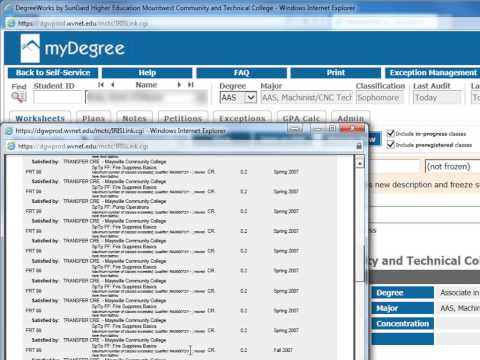 DegreeWorks - 6 - Save as PDF