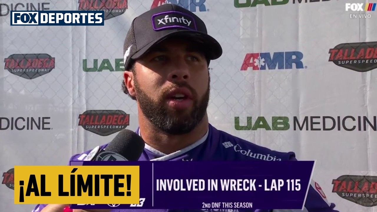 👏👀 ¡WALLACE ASUME LA RESPONSABILIDAD! | NASCAR | Talladega Superspeedway