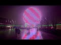 EPCOT 2025 Heavy Rain Night Walkthrough W Christmas Decorations In 4K Walt Disney World Florida