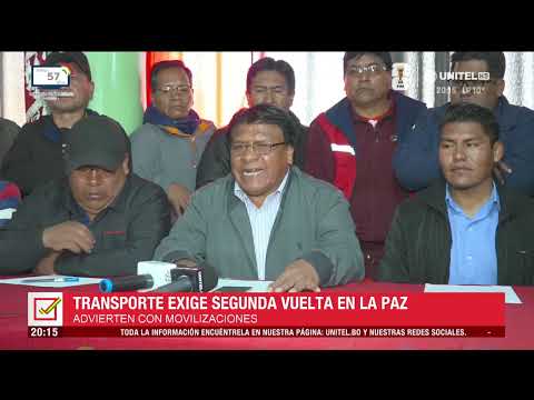 Choferes de El Alto exigen al TSE segunda vuelta electoral en La Paz y advierten con movilizaciones