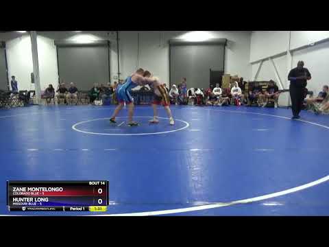 187 Lbs Placement Matches (8 Team) - Zane Montelongo, Colorado Blue Vs Hunter Long, Missouri Blue