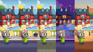 Talking Tom Gold Run vs Gold Run Halloween vs Gold Run China vs Gold Run Las Vegas vs Wild West