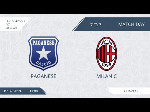 AFL19. EuroLeague. Division C. Day 7. Paganese - Milan C
