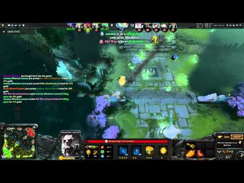 Dota 2 Moments   Phantom Lancer Strikes Gold