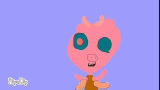 angel pig  turned into a devil pig