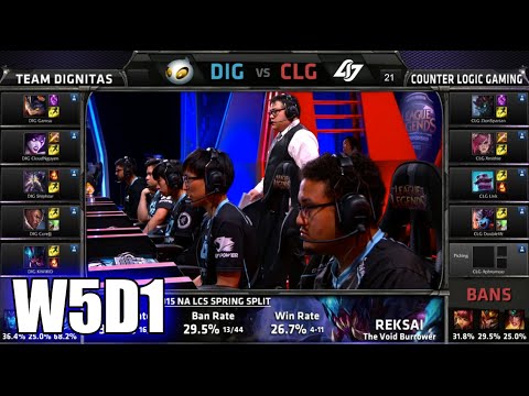 Dignitas vs CLG | S5 NA LCS Spring 2015 Week 5 Day 1 | DIG vs CLG W5D1G4 VOD 60FPS