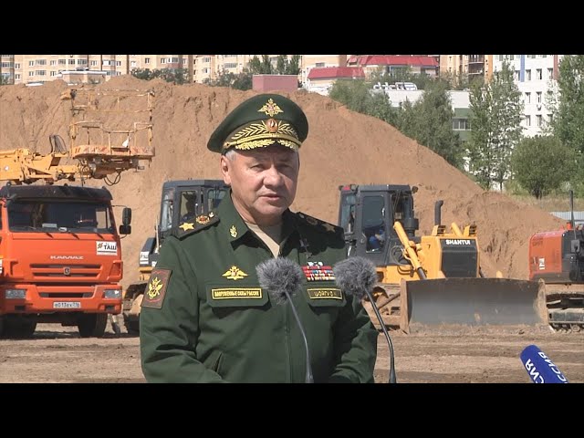 Церемония закладки камня госпиталя Министерства обороны РФ