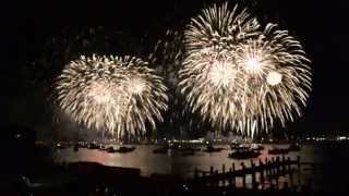 preview picture of video 'OpSail 2012 CT Fireworks - Groton side'