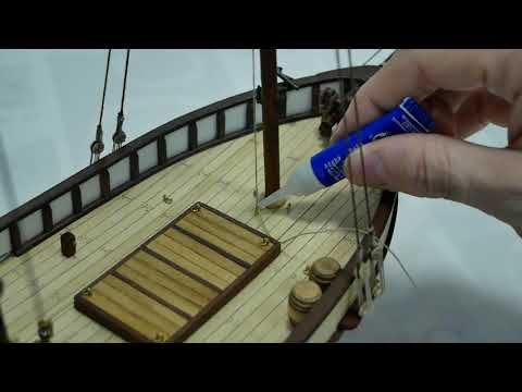 PALOS 78- Como hacer la jarcia del trinquete 1. POLARIS - Modelismo Naval