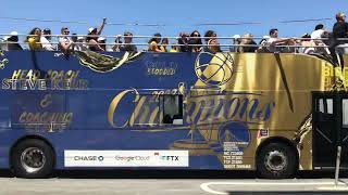 Steph Curry and Steve Kerr police escort after Warriors Victory Parade 2022