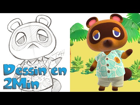 Dessin en 2min: Tom Nook - Animal Crossing