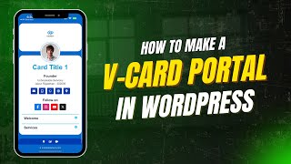 How to make a vcard portal in wordpress, vcard portal wordpress mein kaise banaye