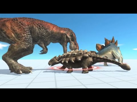 Dinosaurs Death Run Trex vs Stegosaurus Ankylosaurus Escape ARBS 1000 Animal Revolt Battle Simulator