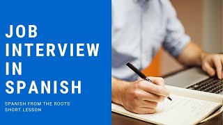 Learn SPANISH - Job Interview (SUBTITLED)