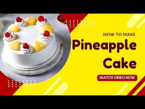 Bakery style classical pineapple cake without oven recipe by chef wafiya