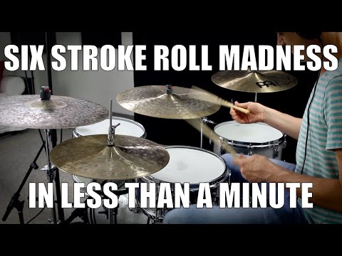 Six Stroke Roll Madness in less than a Minute - Daily Drum Lesson