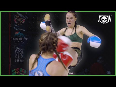 Lizzy Williams vs. Danielle Downen - AM 125lb Kickboxing Fight | Arena Wars