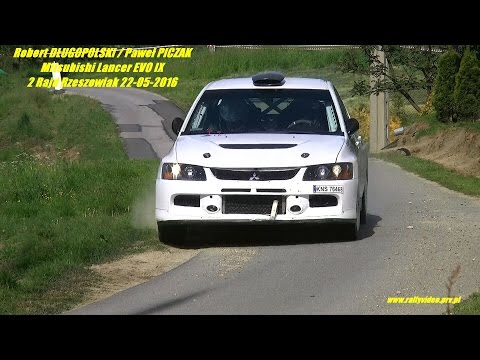Robert DŁUGOPOLSKI / Paweł PICZAK - Mitsubishi Lancer EVO IX - 2 Rajd Rzeszowiak 22-05-2016