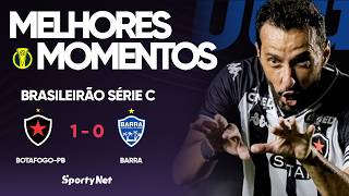 NENÊ FAZ O DELE E GARATE VITÓRIA NA ESTREIA! Melhores Momentos - Botafogo PB 1 x 0 Barra