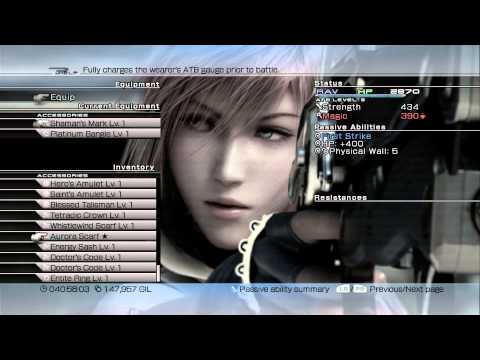 Let's Play: Final Fantasy XIII - Part 67 "Upgrading Accessories" | HD