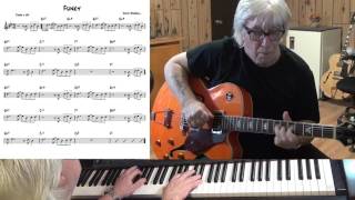 Funky - Jazz guitar & piano cover ( Kenny Burrell )
