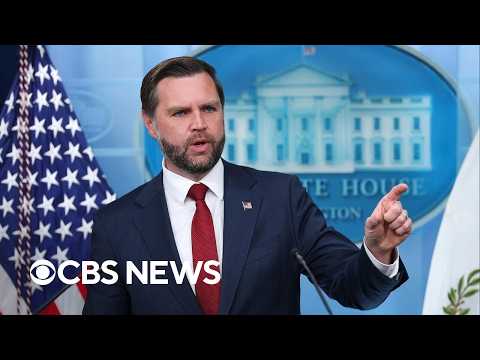 Watch: Vance holds White House press briefing, talks Iran and midterm elections