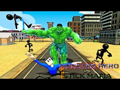 Incredible Monster vs Stickman Crime Hero Video