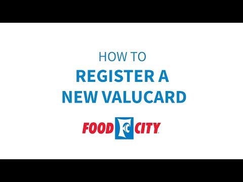 Food City How To: Register for an Account with a New ValuCard