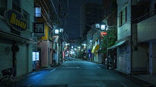 4K HDR｜夜更かし散歩｜Tokyo midnight walk from  Nishi-Nippori to Nippori