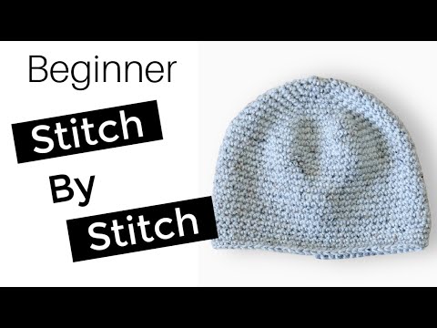 How to Crochet a Beanie for Beginners - Adult