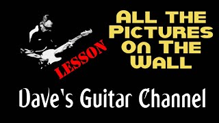 LESSON - All the Pictures On The Wall by Paul Weller