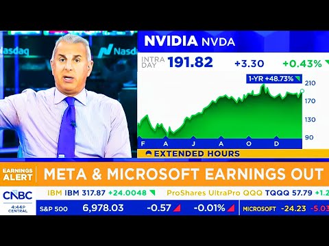 CNBC Today On Meta & Microsoft Earnings, NVIDIA AI Demand - NVDA Update
